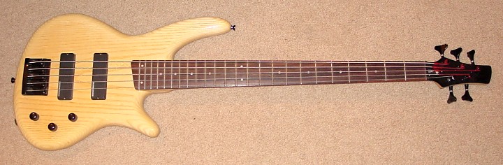 Front of bass.